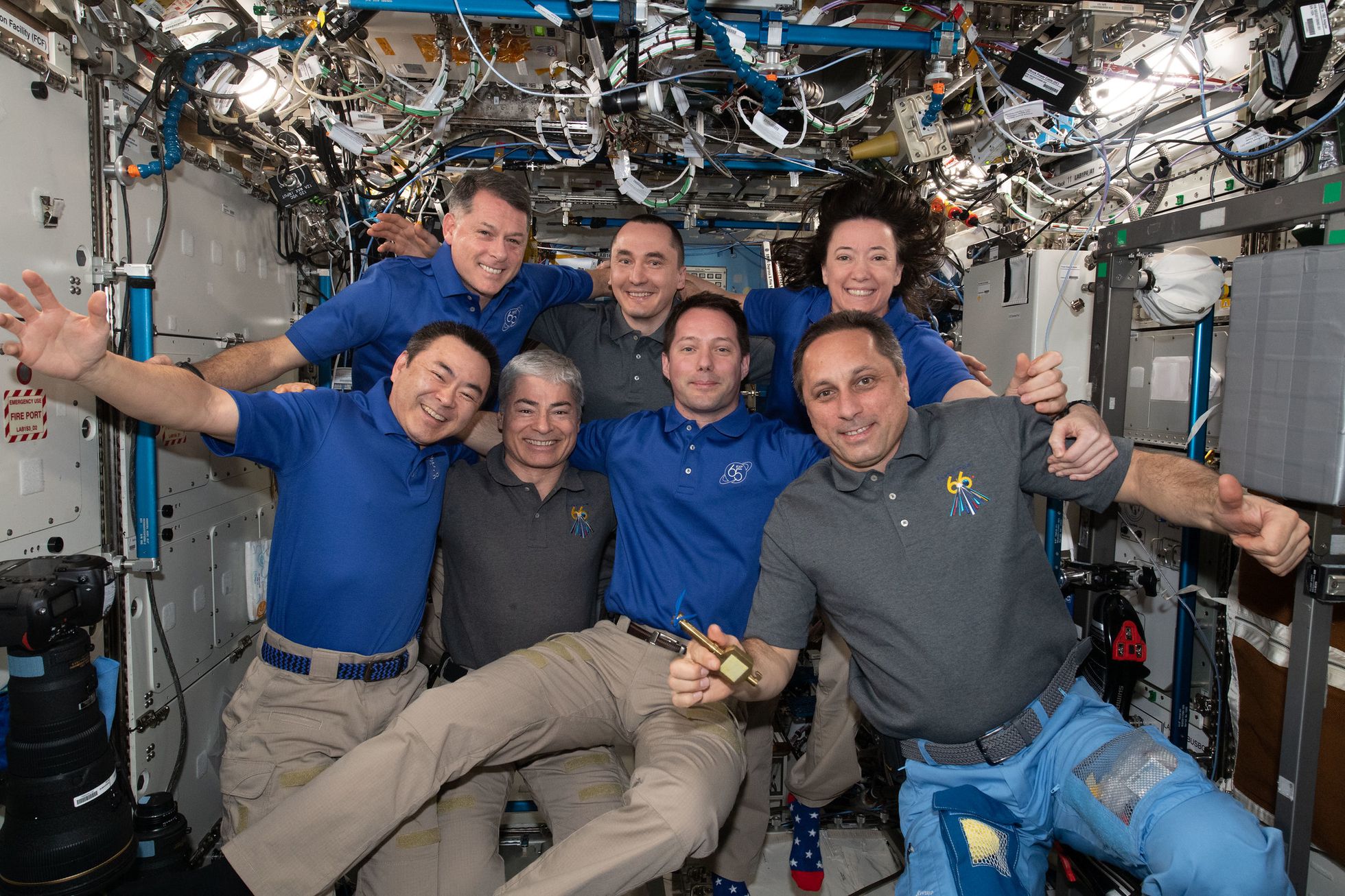 Astronautas en la EEI (NASA)