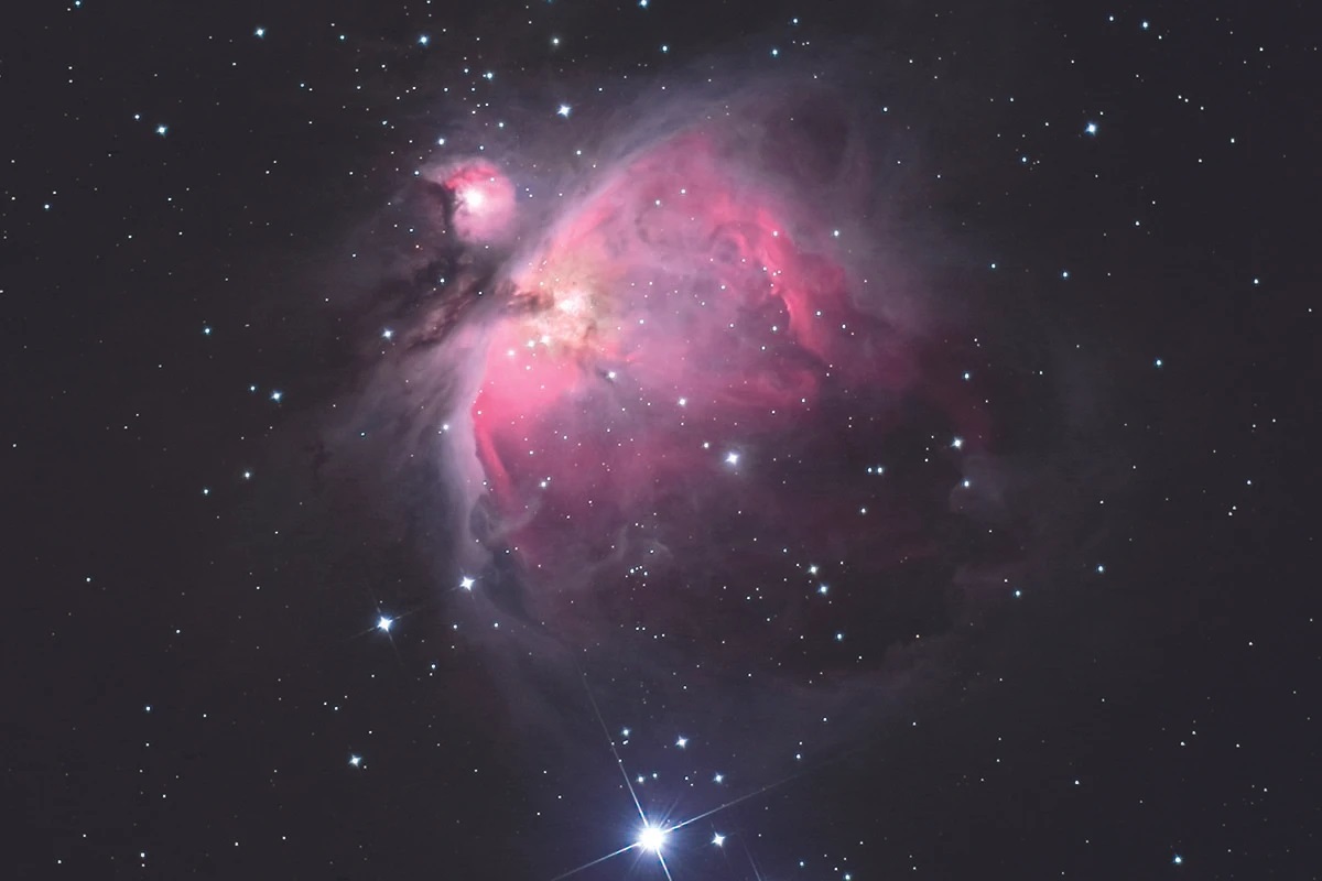 Nebulosa de Orión, M42, en la constelación del mismo nombre (www.skyatnightmagazine.com)